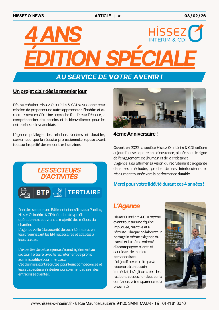 Article 4 ans agence Hissez O'